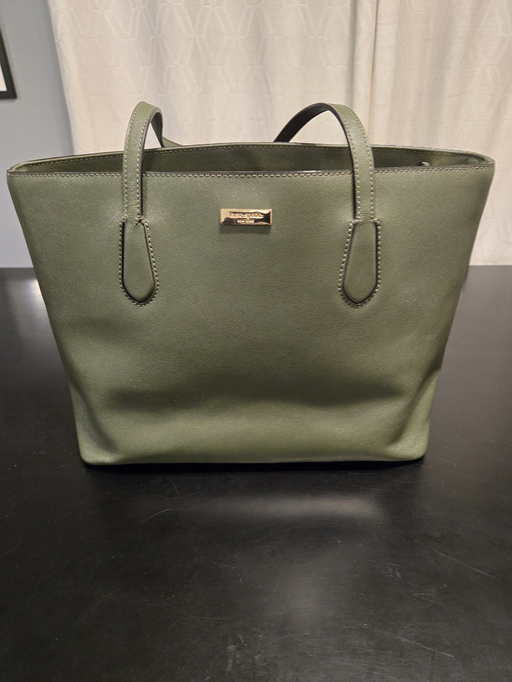 kate spade Olive Green Saffiano Leather Tote